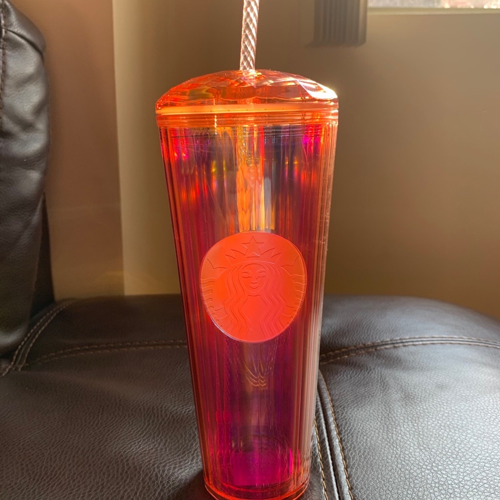 Rose Gold Iridescent Starbucks Tumblr